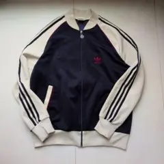 adidas トラックジャケット ネイビー×ホワイト 80s atp メンズL