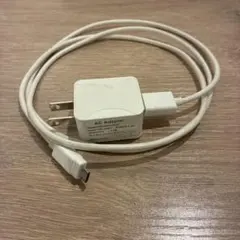 ACアダプター 5V1.2A 一体型ケーブル microUSB ホワイト