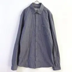6298 LACOSTE ラコステ 長袖チェックシャツ ブルー 青