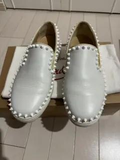 クリスチャンルブタン　スタッズスリッポンスニーカー　36.5