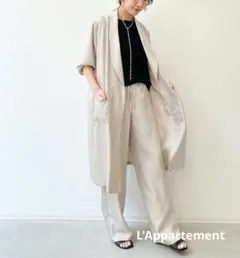L'Appartement ショールカラー サテン ガウンのサムネイル