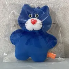【新品未使用】mojojojo マスコットぬいぐるみ 3 青ネコ ①
