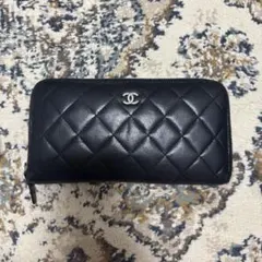 CHANEL◆マトラッセ長財布/ラムスキン/ブラックのサムネイル
