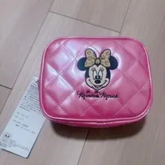 アベイル　ディズニー　ミニー　キルティングポーチ　ピンク