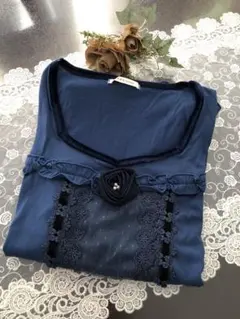 美品　アクシーズファム　裾フリルの可愛いカットソー　プルオーバー　チュニック