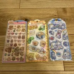 【正規品】うるちゅるポップシール　なっとうちゃん　あわわちゃん　3点セット