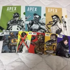 APEX LEGENDS クリアファイル 3枚セット、カード4枚セット