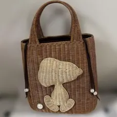 KIS Design PEANUTS SNOOPY スヌーピー カゴバッグ - メルカリ