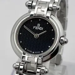 FENDI フェンディ 750L ズッカ柄 クォーツ 腕時計 シルバー 箱付き