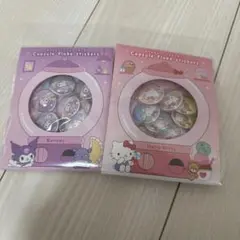 カプセルフレークステッカーズ サンリオ カプセルシール　クロミ　キティ