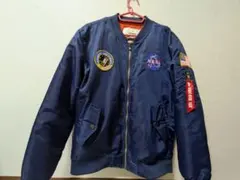 NASA MA-1 フライトジャケット ネイビーALPHA