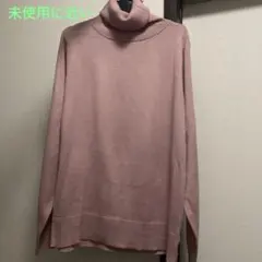 ハイネックニット ピンク