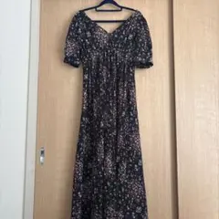 COCO DEAL 花柄 ロングワンピース 半袖