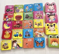 中国語 幼児向け 知育ミニ絵本 24冊セット 三字経 唐詩 数字 動物 早期教育