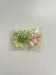 シークレットクローバーストラップ　マイメロ　サンリオ　むねきゅん平成女児アイテム