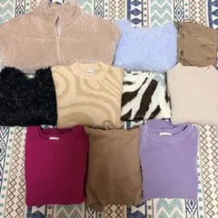 レディース 冬物まとめ売り 10点セット　フリーサイズのみ