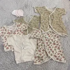 ベビー肌着 5点　50〜60サイズ　ミトン