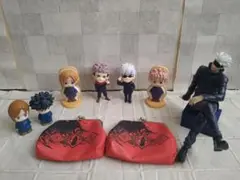 呪術廻戦 フィギュアセット 7体とポーチ2個