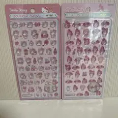 【国内正規品】　ボンボンドロップシールミニ　マイメロ　キティピンク　ピンクセット