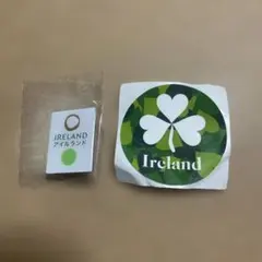 万博2025 アイルランド館IRELAND ピンバッジ きょうのアイルランド館前 アイルランド館 営業時間のご寄内