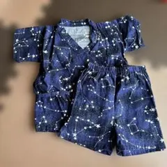 星座柄 甚平 サイズ90 綿100%