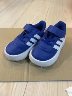 adidas 青 スニーカー 14cm