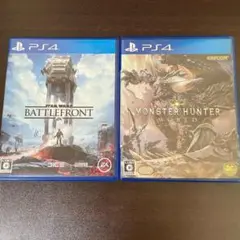 PS4 モンスターハンター ワールド スターウォーズ バトルフロント セット