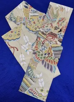 平和屋本店●最高級　明綴れ　全通柄袋帯　狩猟花文　金糸　逸品　DZAB5713kh6 平和屋本店○最高級 明綴れ 全通柄袋帯 狩猟花文 金糸 逸品