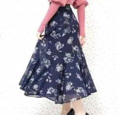 Maison de FLEUR メゾンドフルール　チュールフラワー　スカート