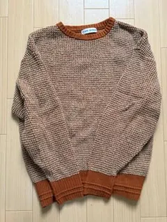 TINA : JOJUN ティーナジョジュン　ワッフルニット オレンジ 長袖