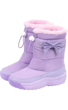 アリサナ] スノーブーツ キッズ 長靴 女の子 防寒...