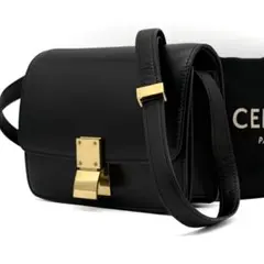 超極品】CELINE セリーヌ クラシックボックス スモール 現行ロゴ 黒 