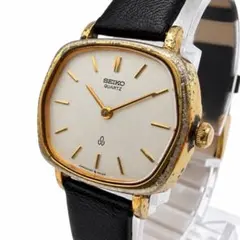 【稼働品】　SEIKO　ヘキサゴン　腕時計　ゴールド　六角形　ドレスウォッチ