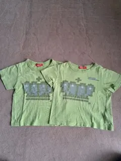 ベビードール　半袖Tシャツ　2枚セット　100cm　双子