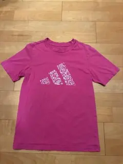 adidas アディダス キッズ Tシャツ ピンク　160