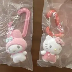 マイメロディ＆ハローキティ ぬいぐるみキーホルダー