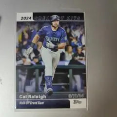 マリナーズ　HR王　カルローリー　直筆サインフォト　Cal Raleigh カル・ローリーCal Raleigh#29 SEATTLE MARINERS 直筆サイン2025