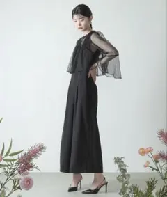 kana 3way レース ショートボレロ パンツドレス オールインワン