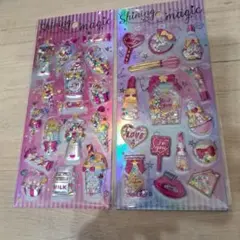 シャカシャカシール　ホログラム　キラキラ　3Dシール　 2枚セット