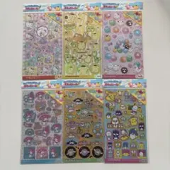 【新品国内正規品】サンリオキャラクターズキラッとシール3 ホログラム６セット