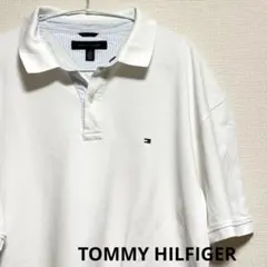 TOMMY HILFIGER 半袖 ポロシャツ XL ホワイト オーバーサイズ