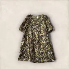 ブージュルード チュニック 花柄 ボタニカル トップス Aライン 総柄 ポケットのサムネイル