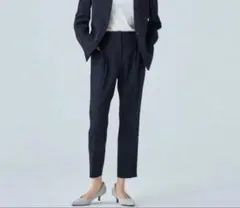 157. プラステ　コンフォートリュクステーパードパンツ 　ネイビー　Мのサムネイル