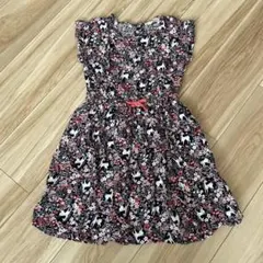 H&M 花柄 ユニコーン柄 半袖ワンピース 120
