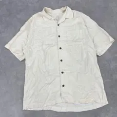 ゆ528 90s Tommy Bahama シルクアロハシャツ M アメカジ