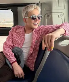 Excello ギンガムチェック 長袖シャツ　ジヨン　着　gdragon 着用