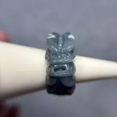 まー様専用グアテマラ翡翠　龍彫りリング　4-15