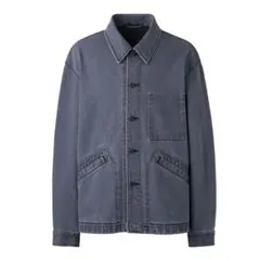 オーバーサイズカラーデニムジャケットUNIQLO U Mサイズ ユニクロU