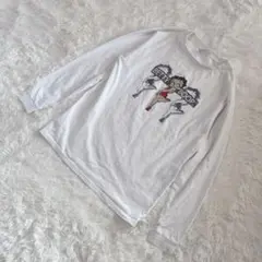 【c8060】Betty Boop カットソー　長袖　ホワイトのサムネイル
