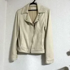 ジャケット　レイカズン　スエード　ライダースアウター ベージュのサムネイル